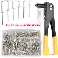 Professional Hand Riveter Gun 120pcs Heavy Duty Blind Rivet Pliers Set for Automotive and Home DIY Projects