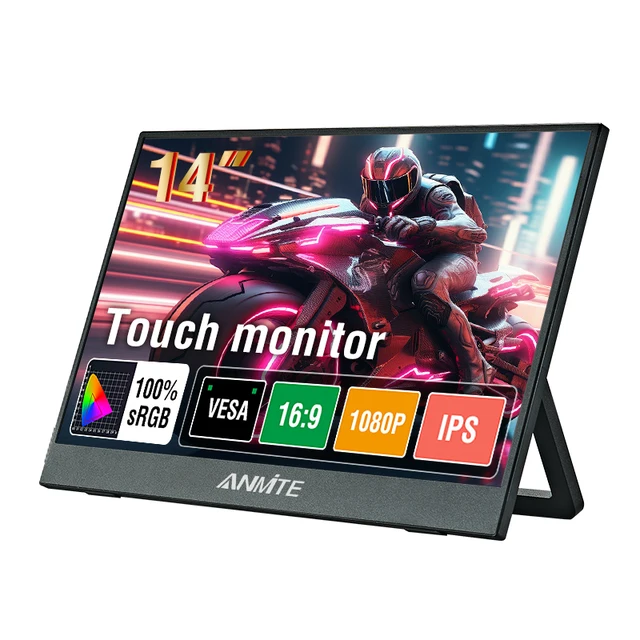 14 Inch Touch Screen Portable Touch Monitor Non-touch optional  Gaming Computer Expand Display For XBox PS4/5 Switch Loptop