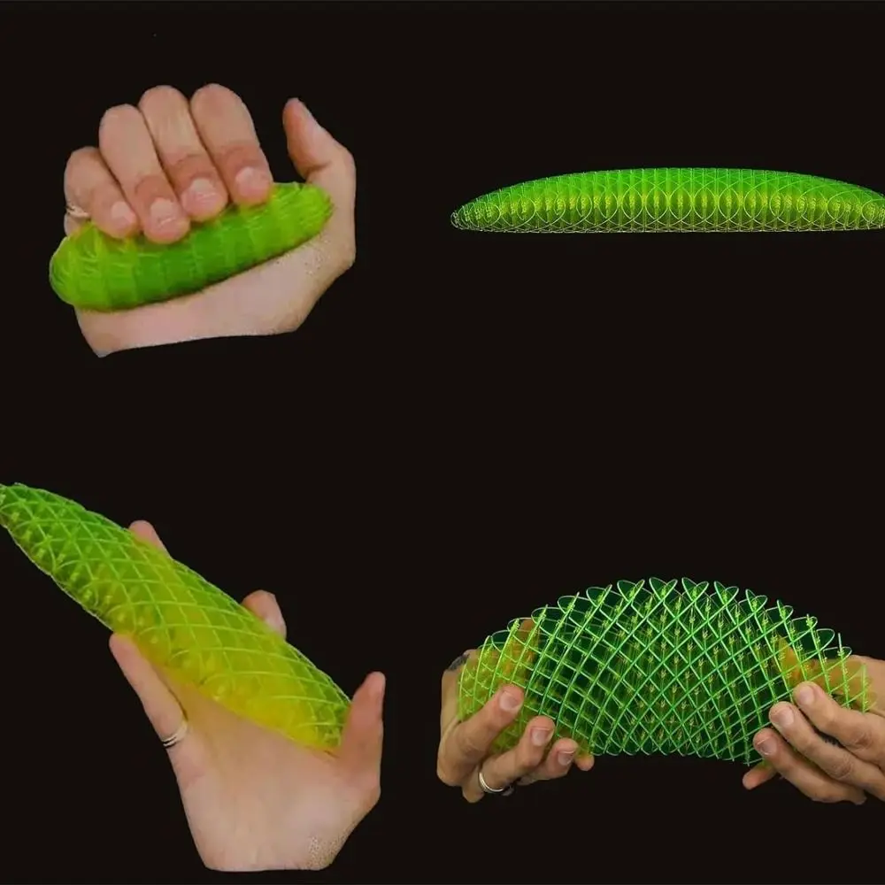 멋진 플라스틱 웜 대형 피젯 감각 스트레스 불안 완화 ADHD를 위한 훌륭한 선물 피젯 웜 멋진 압력 해소