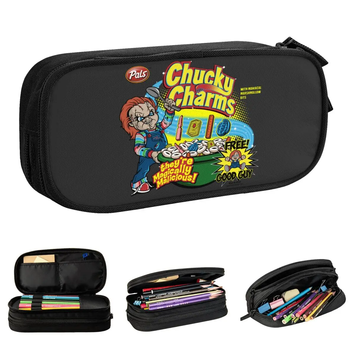 

Chucky Charms Play Childs Doll Pencil Case Pencilcases Pen for Student Large Storage Bags Office Gifts Stationery