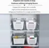 Fridge Food Storage Container Set with Lids with Strainer,Plastic Fresh Produce Saver Vegetable Fruit Meat Organizer 5