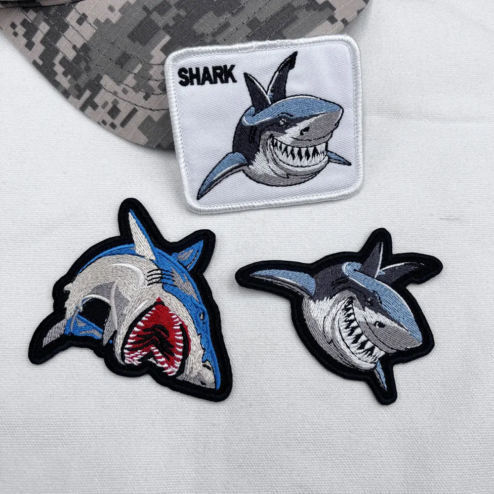 SharkEmbroideredPatchHook&LoopSewonEmbroideryMilitaryBadge-AliExpress15