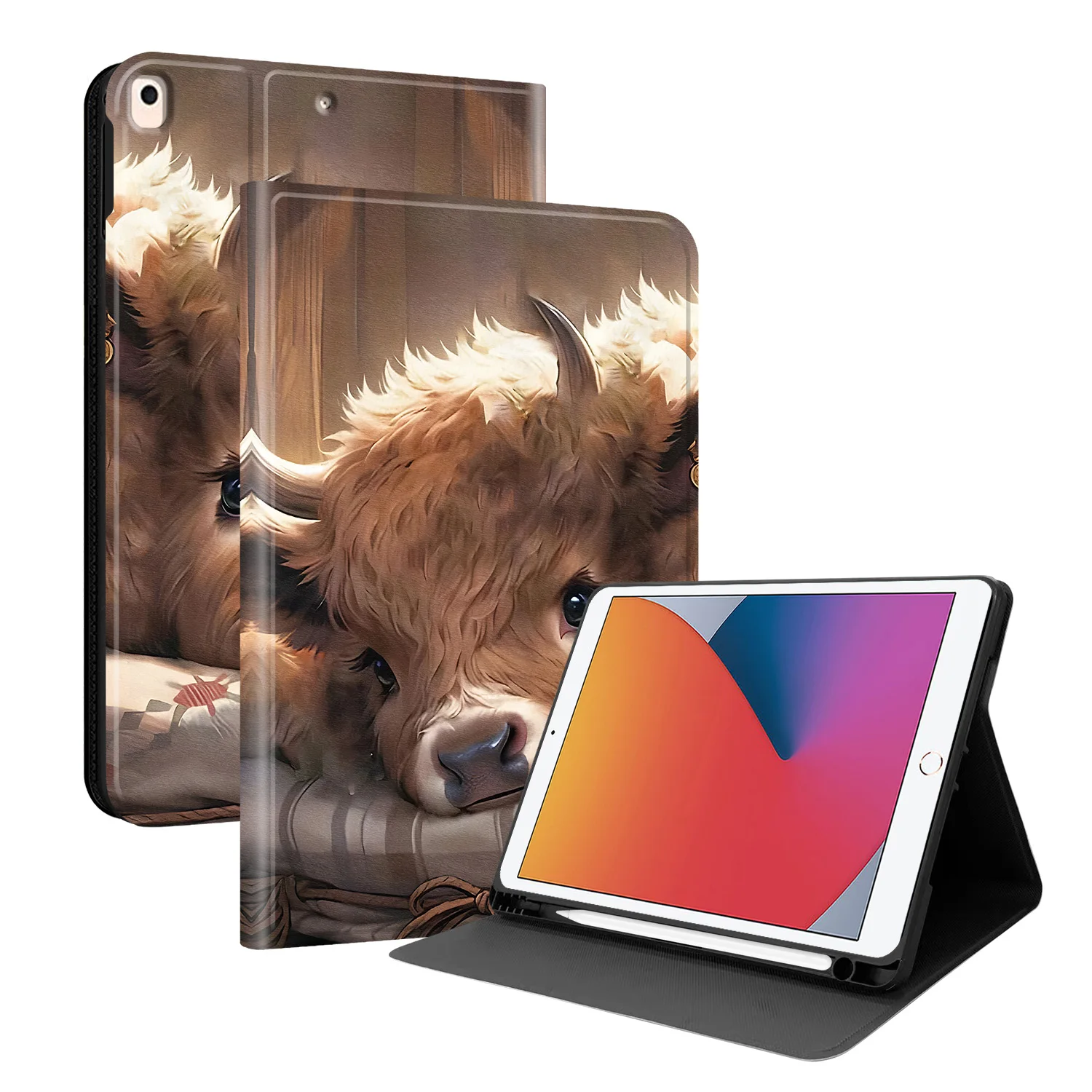 Stylish Tablet Cover with Pen Holder and Stand Feature
