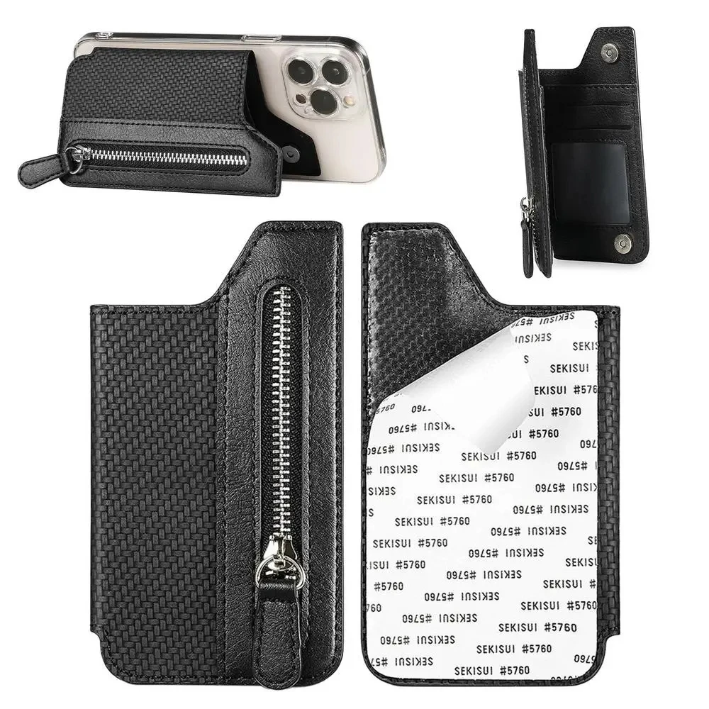 

Universal Mobile Phone Card Slot Holder Phone Holder Wallet Case For Cell Phone iPhone Samsung Huawei Xiaomi Oppo Vivo