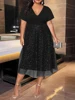Plus Size Women's Big Dresses Chiffon Curve Cocktail Evening Gowns Suitable for Outer Wear Evening Party Dresses
