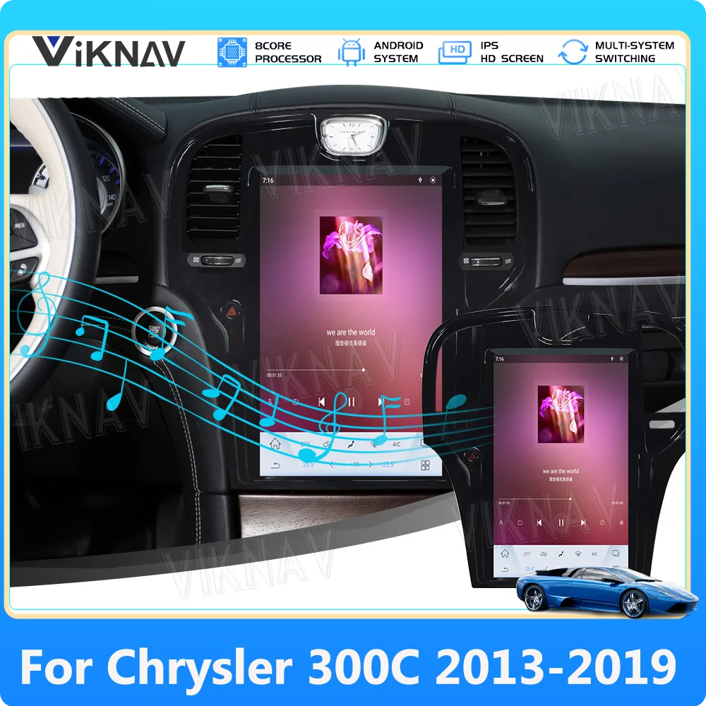 

8+128GB Car Radio For Chrysler 300C 2013-2017 2018 2019 Upgrade CarPlay 8 Core Android 11 Autoaudio GPS Navigation Stereo 2 Din