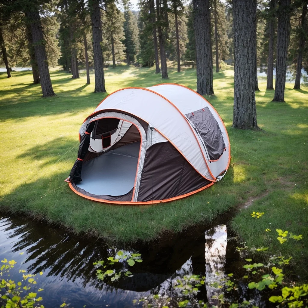5-8 Person Tent, Automatic Pop-up Tent For Camping, Portable Beach Fishing Tent, Suitable For Camping And Hiking Trips