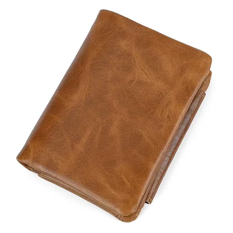 Genuine Leather Wallet with Multiple Card Slots and Coin Pocket