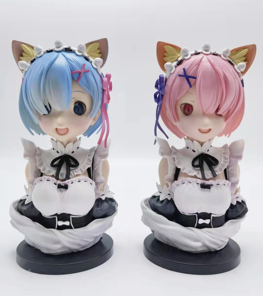 Relife In A Different World From Zero Rem Ram Bust Cat Ver. Girl
