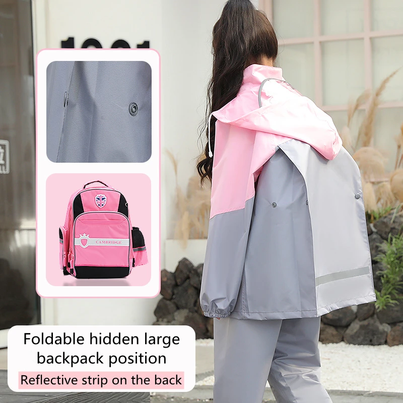 Kids Waterproof Raincoat Set 2