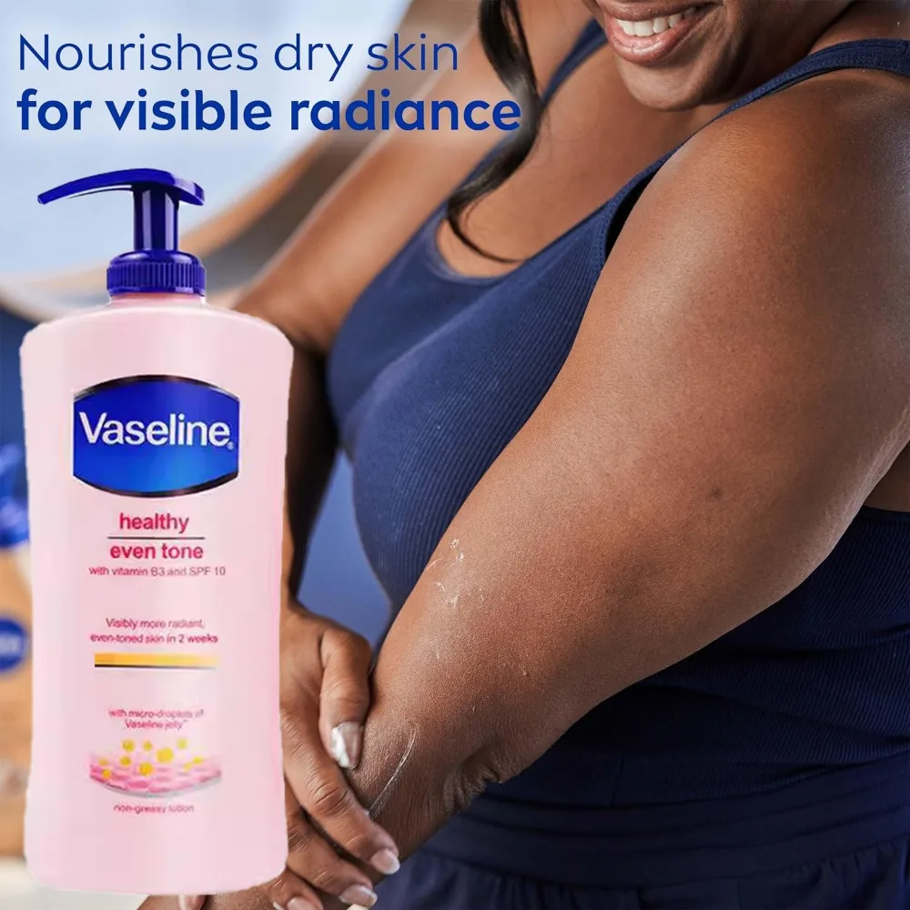 400ML Vaseline Nicotinamide Whitening Body Lotion Skin Care Healthy White Body Brightening Lotion Contains Vitamin B3