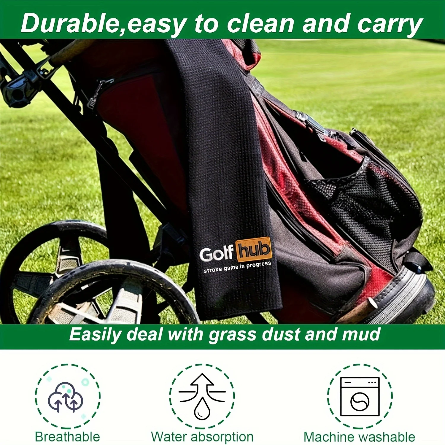 Funny Embroidered Microfiber Golf Towel Golf Accessories Men
