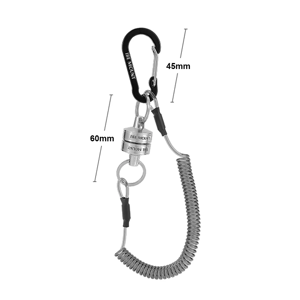 

Outdoor Stainless Steel Magnet KeyChain Telescopic Rope Magnetic Suction Metal Buckle Retractable Steel-Wire Rope Antirust