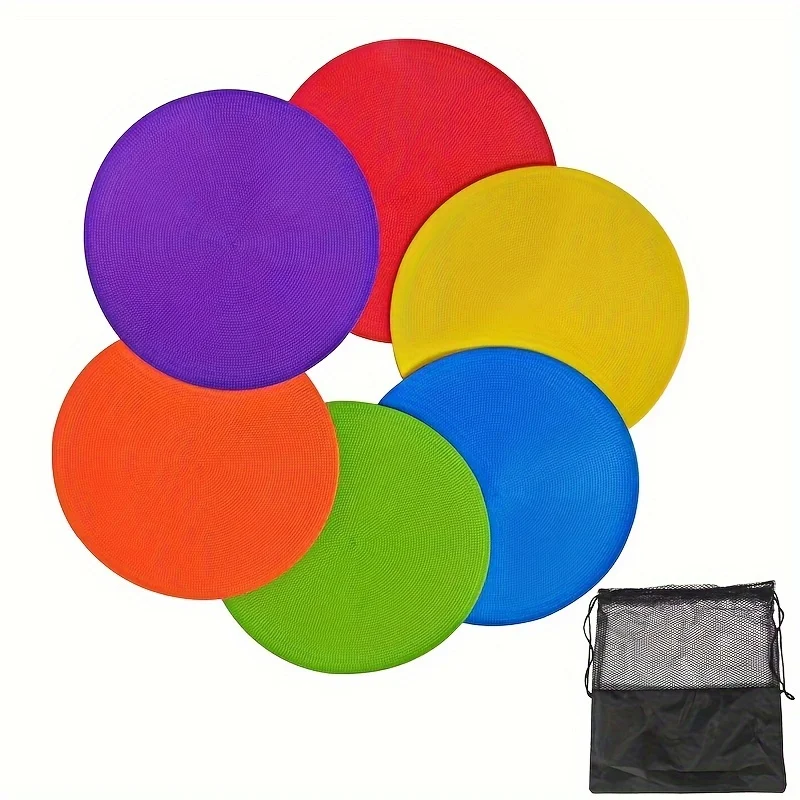 Football Training Discs football training discs football training mat Flat Round Cone for Outdoor Football Training Auxiliary 6Pcs 12Pcs