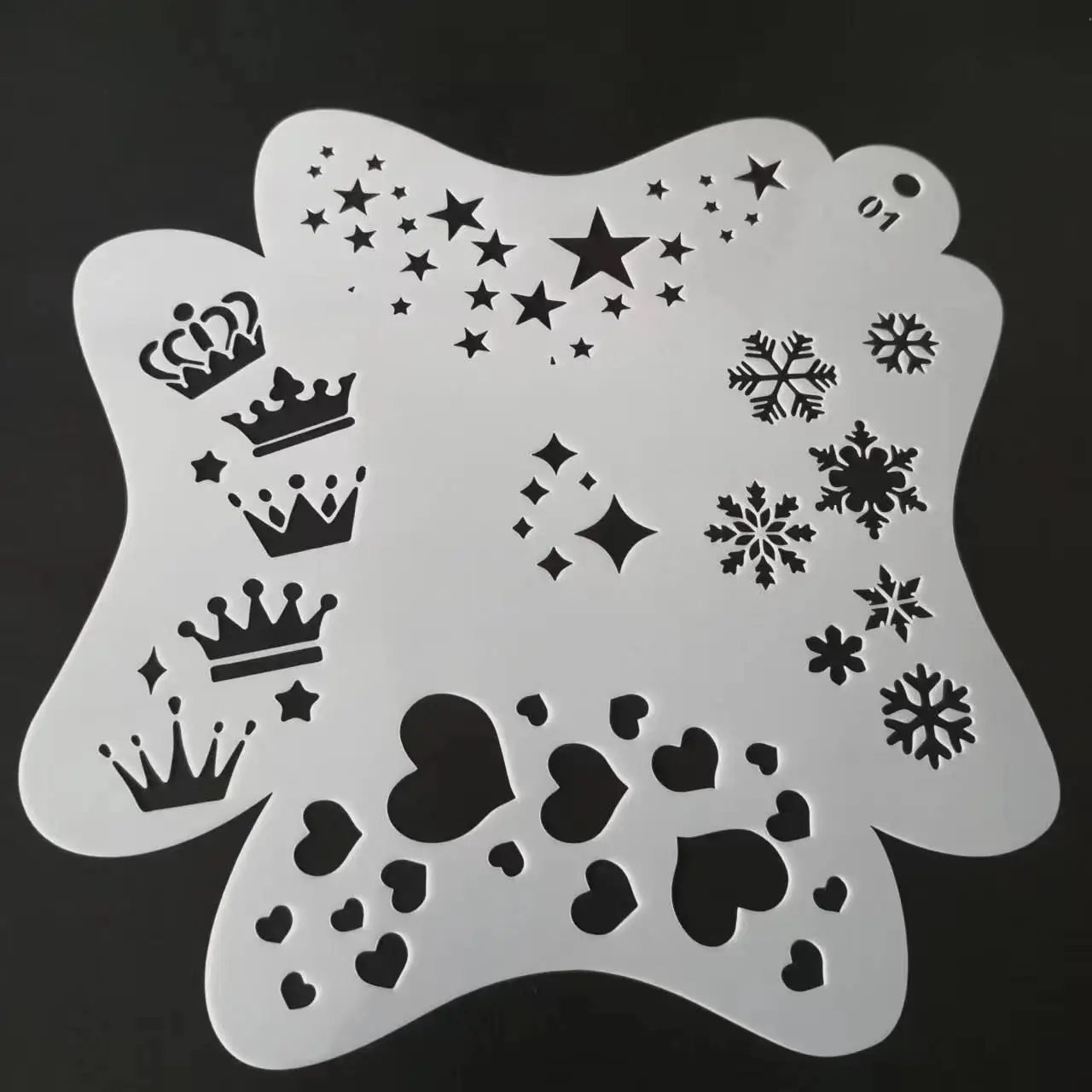 Professional Template 20cm*20cm Decorative Hand Painting Body Art Paint Stencils DIY Makeup Tools For Adults Kids 1 Pcs face painting template henna tattoo stencils