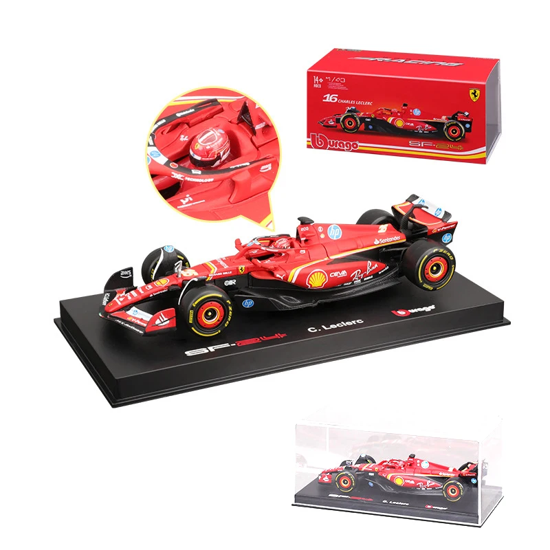 Bburago 1:43 F1Red Bull Rb20 Hardcover #1 Max Verstappen #11 Perez Ferrari SF24 #16 #55 sf23 Monza model cars RB19 Miami GP 5