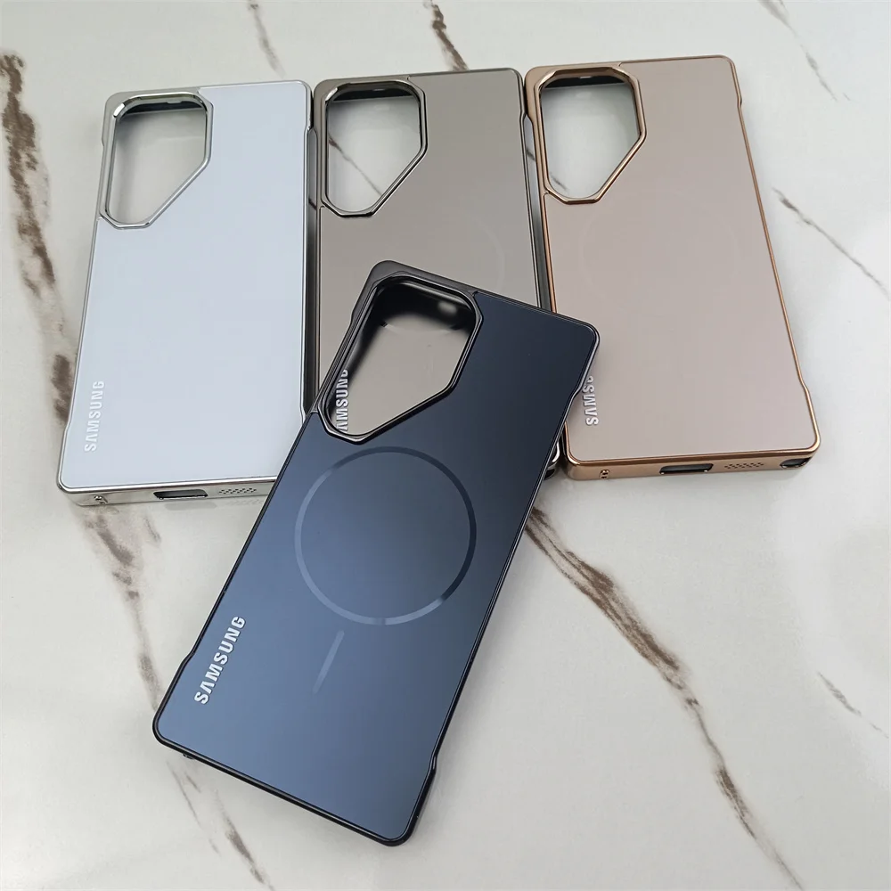 Electroplated Matte Frosted Phone Case with Magsafe Wireless Charging Compatibility
