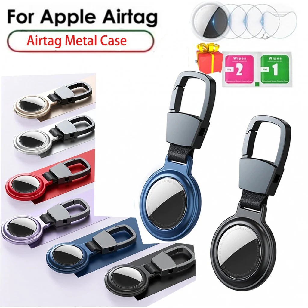 Sturdy Aluminum Alloy Keychain with Protective Cover and Carabiner Attachment