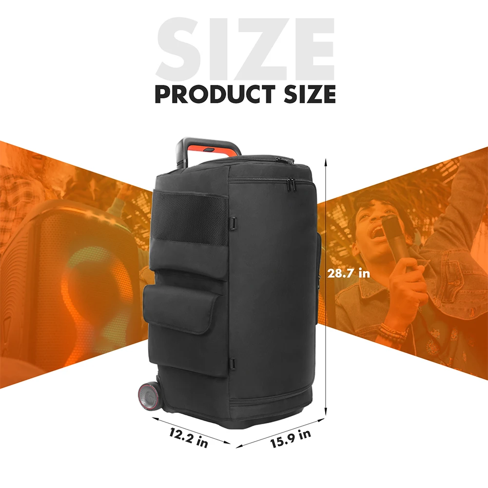 Portable Speakers Dust Cover For JBL PARTYBOX 520 Bluetooth Speaker Carry Case Padded Protective Cover Double-Sided Storage Bag