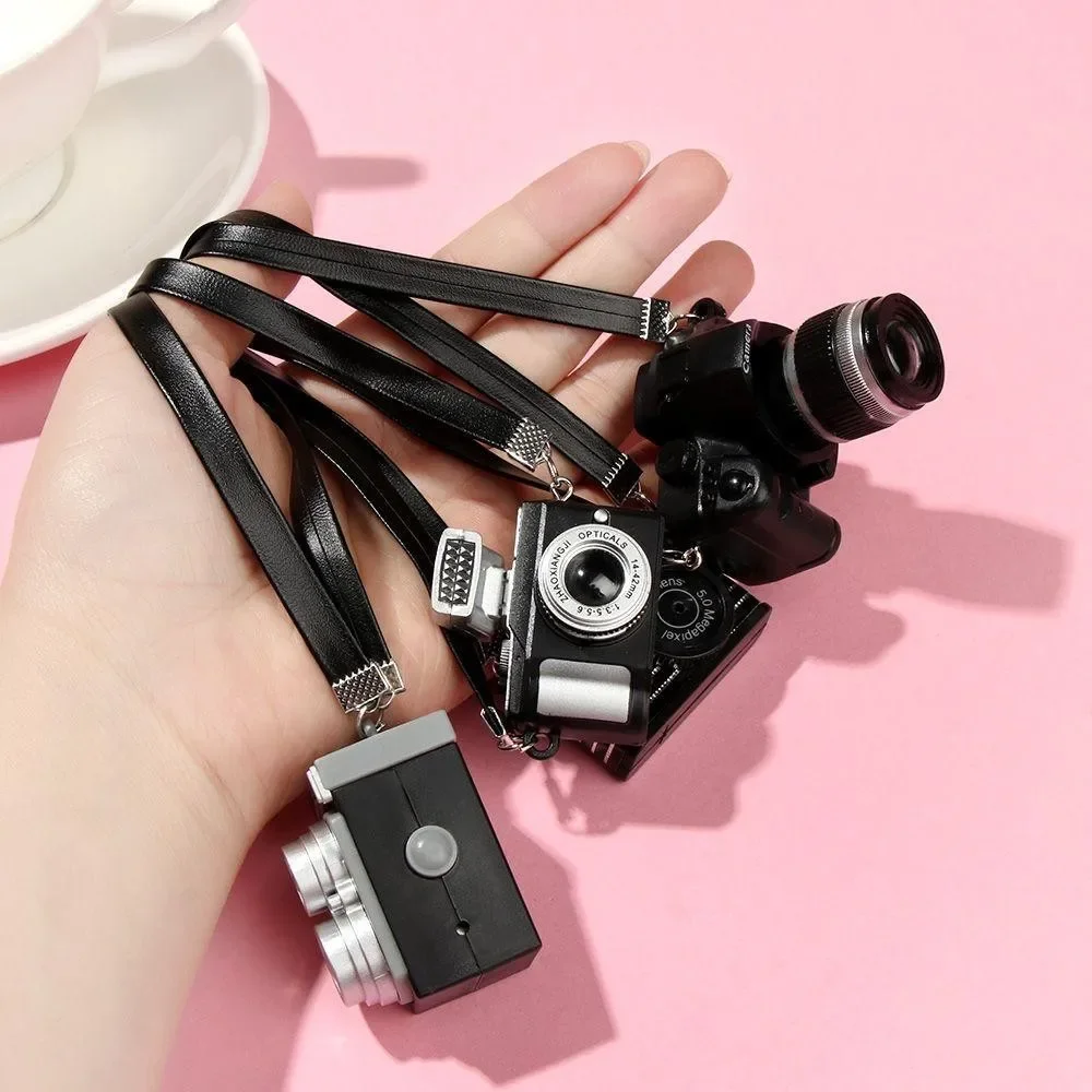 1Pc 1/6 1/8 1/12 Dollhouse Miniature Digital SLR Camera for labubu for upset duck Dolls House Decoration Accessory - Image 3