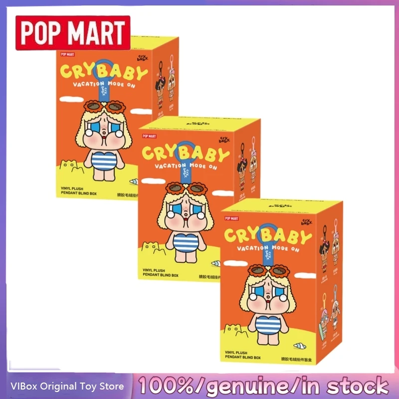 New Genuine POPMART Crybaby Vacation Mode On Series Vinyl Plush