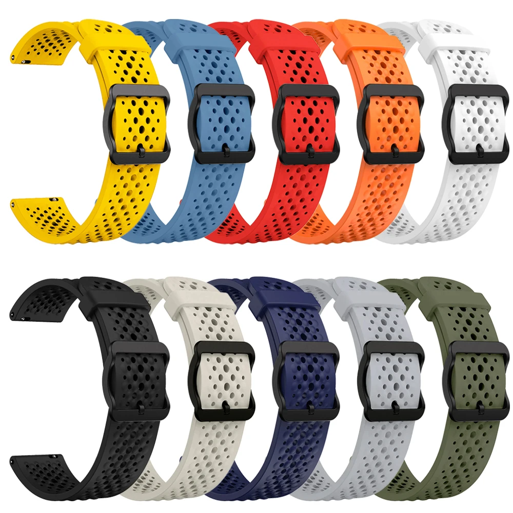 22mm Soft Silicone Sports Band Replacement Bracelet