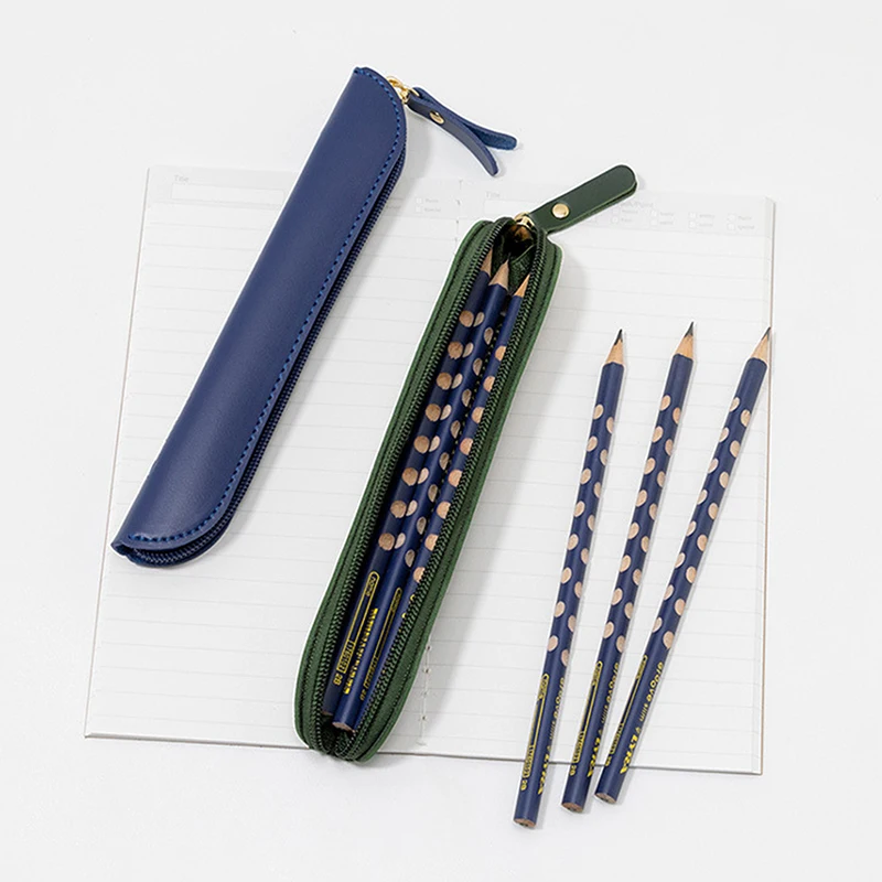 방수 비즈니스 만년필 케이스 수제 데스크탑 정리함 연필 가방 펜 커버, 고급 가죽 펜 보호 커버