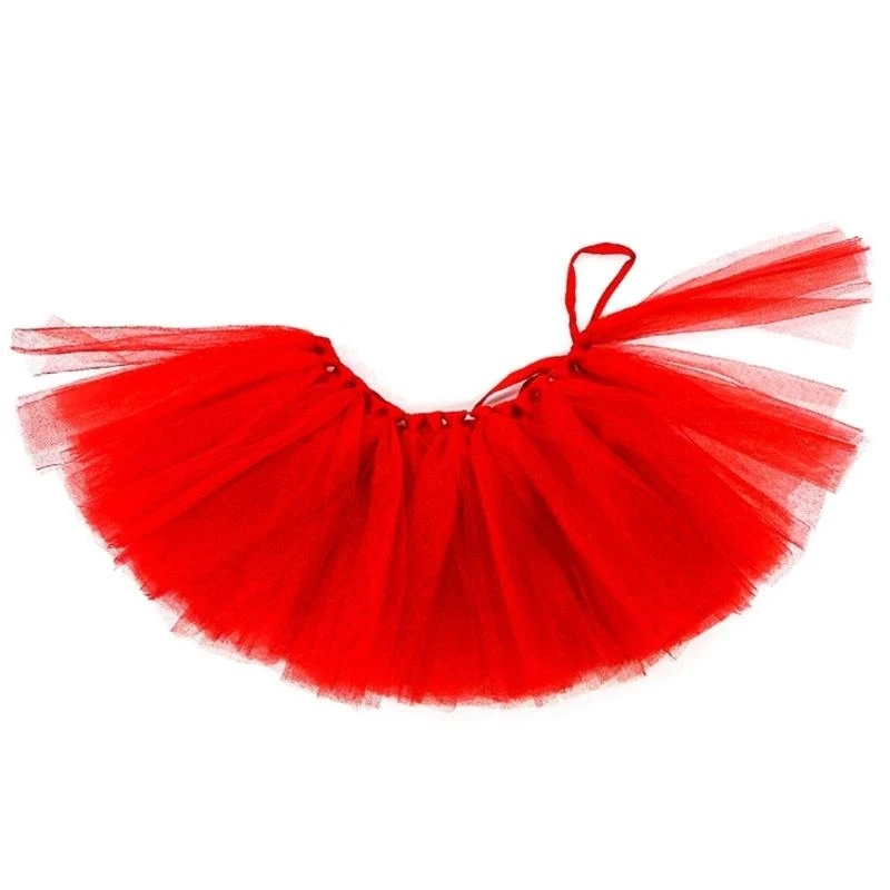 F26C Lovely Puppy Beach Dress Skirt Tulle Dress Skirt Costume Beach Outfit Colorful Costume Pet Outfit Party