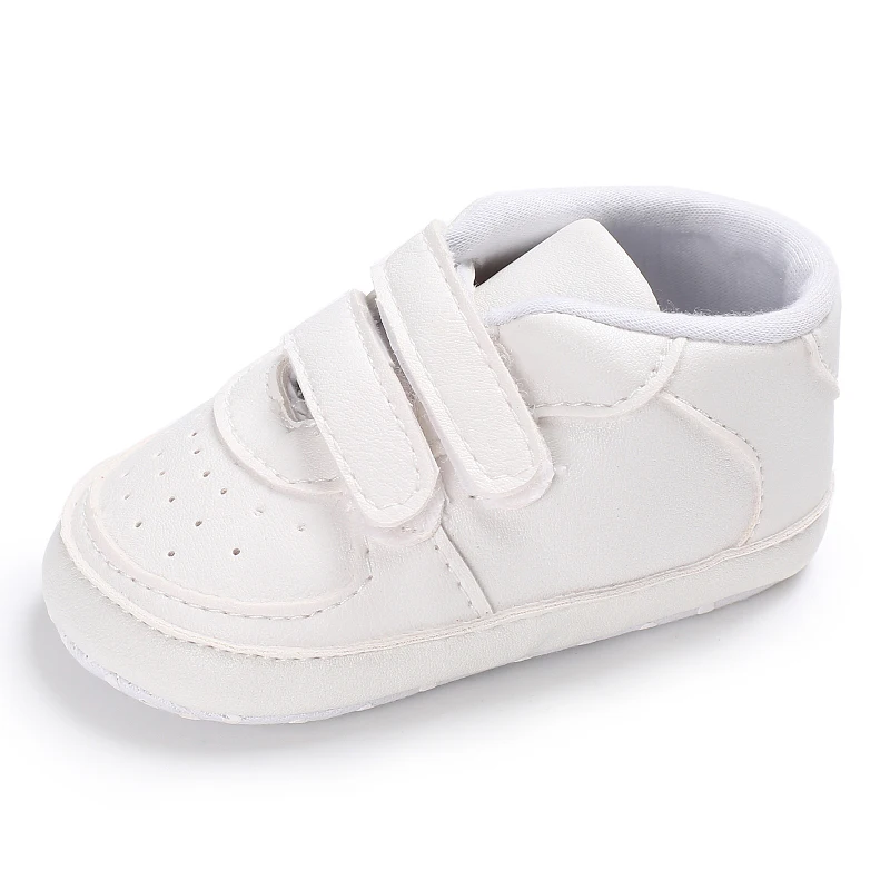 White Fashion Baby Shoes Casual Shoes For Boys And Girls Soft Bottom Baptism Shoes Sneakers For Freshmen Comfort First WalkShoes 6
