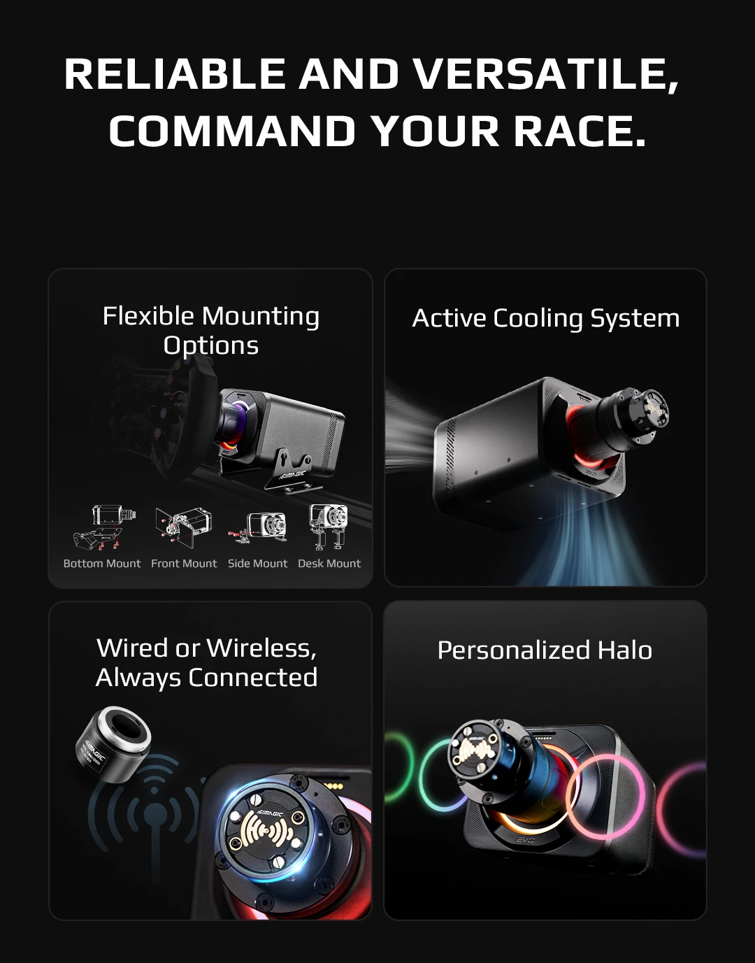 Simagic Alpha EVO ホイールベース 9Nm / 12Nm / 18Nm レーシング