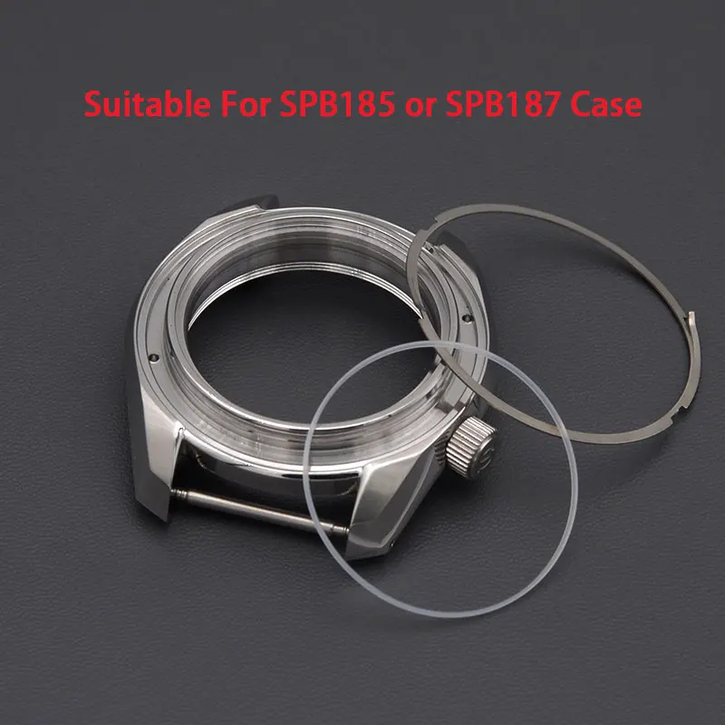 SPB185 SPB187 Watch Case Bezel 200M Waterproof Case Fit 7S26 NH35 NH36 4R/6R Automatic Movement Watch Repair Parts