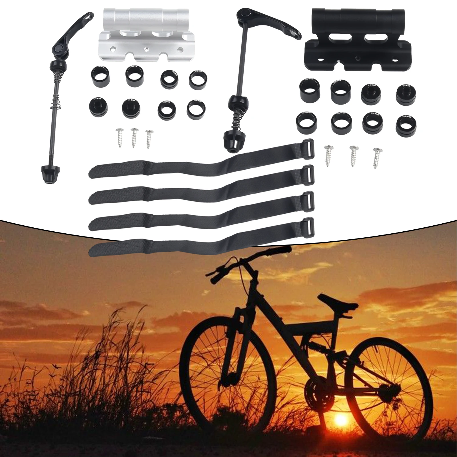 

Кронштейн передней вилки велосипеда с винтами 180 г детали из алюминиевого сплава с быстроразъемным рычагом прочный и практичный