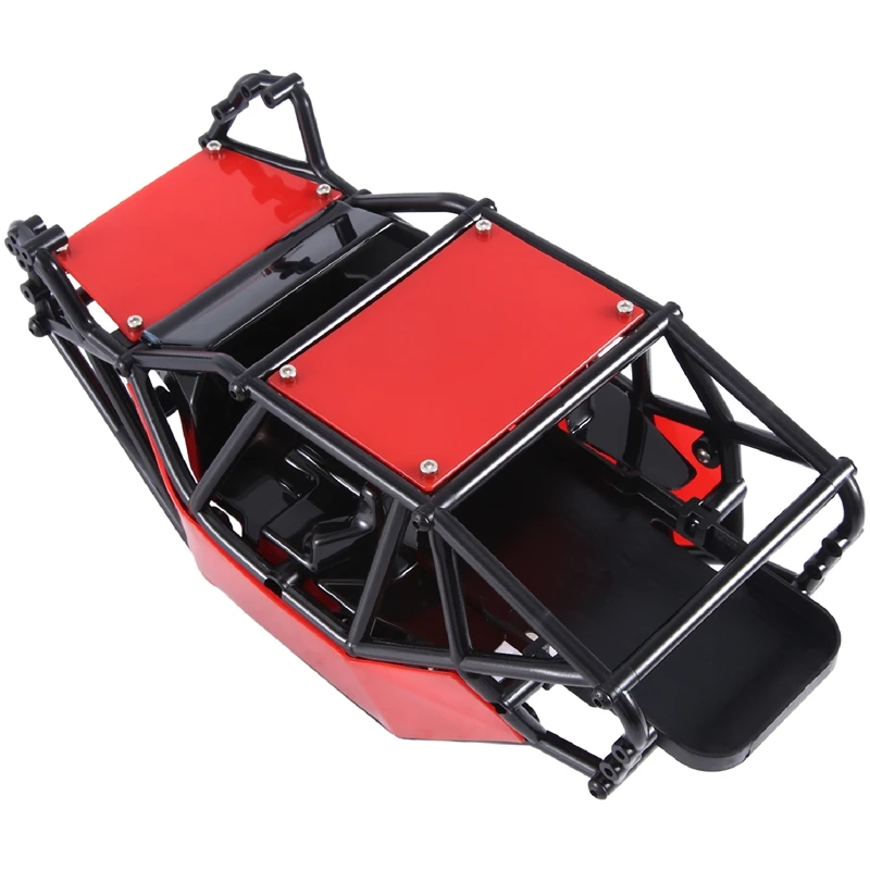 

_ Корпус корпуса шасси для 1/10 RC Crawler Car Axial SCX10 II 90046 UTB10 капа, красный