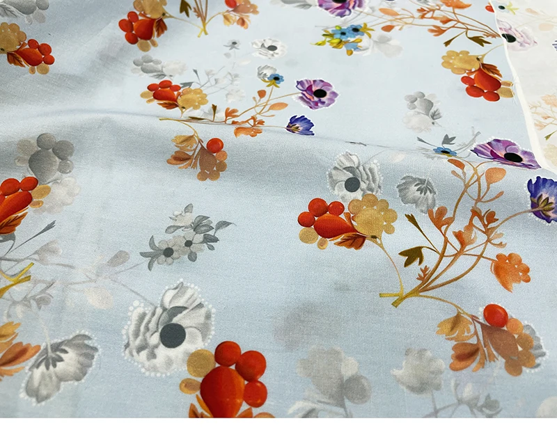 100% Cotton Poplin Printed Fabric Brand Fashion Design Women's Shirt Fabrics Cloth for Dress Diy Sew by the Meter Material
