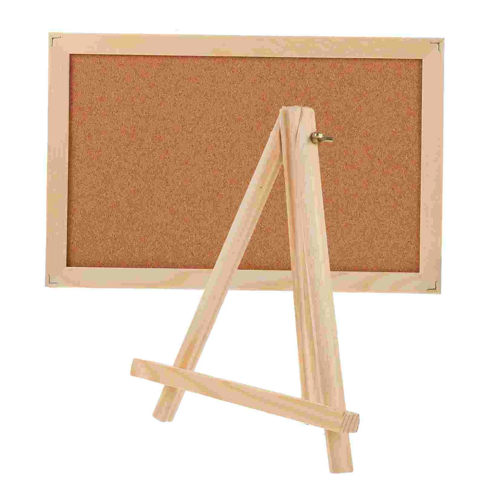 

Board with Easel Stand Wood Easel Display Stand Framed Peg Board Wood Tripod Easel Cork Display Board Notice Board Small