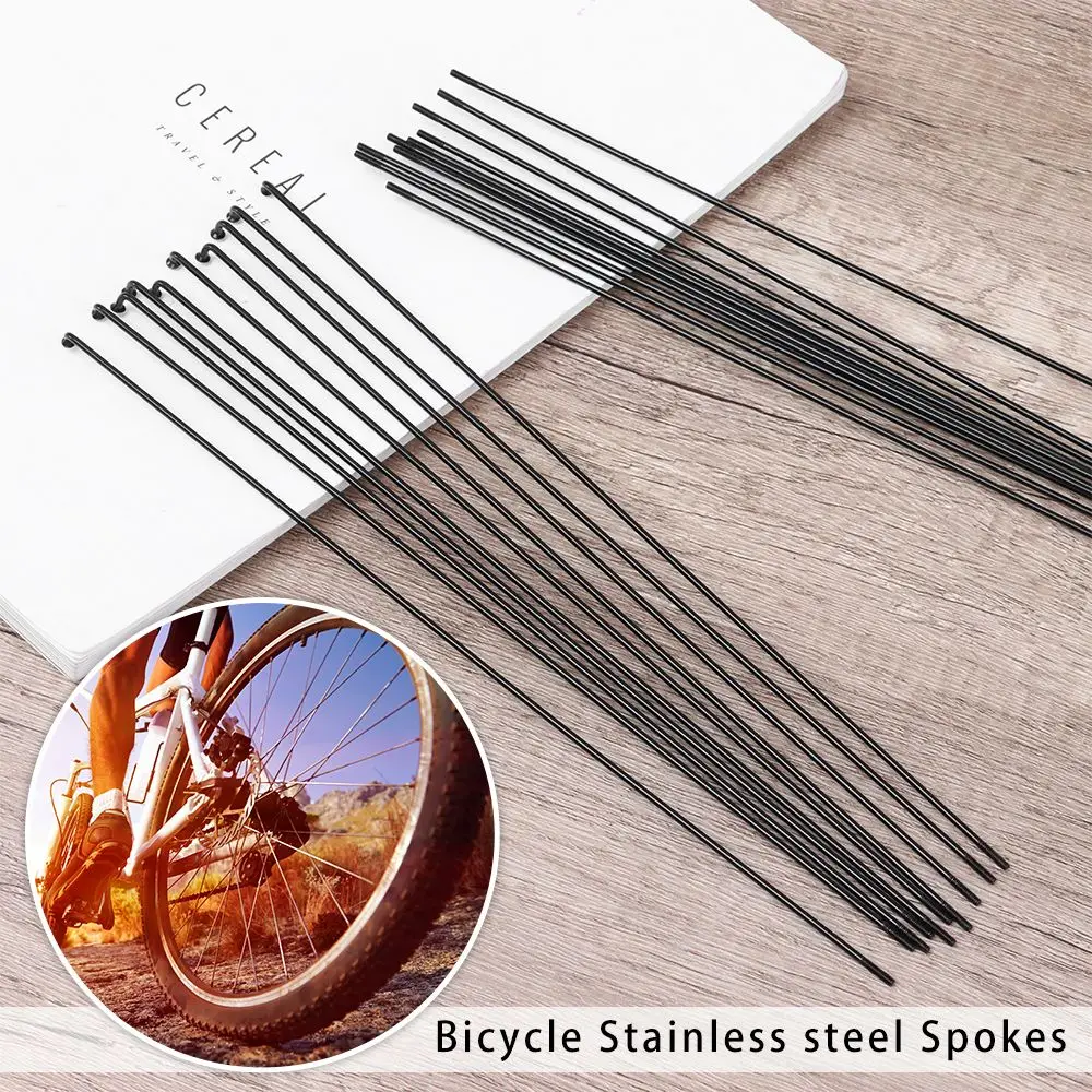 10pcs 14G Bicycle Spokes With Nipples Stainless Steel Outdoor Mountain