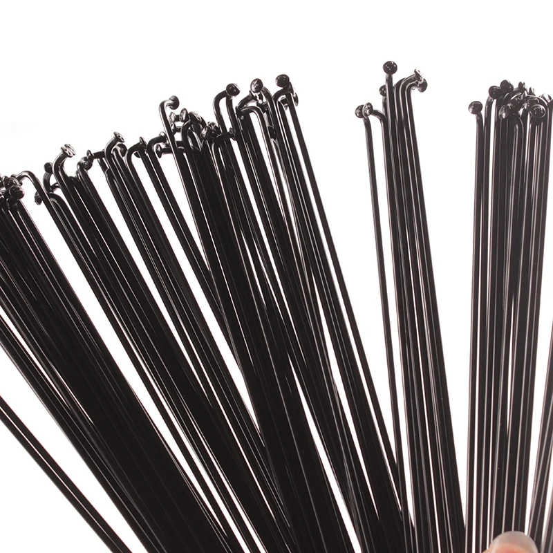 Mountain/Road Bike steel 14G/14K Spokes Black Colour High strength Bicycle spokes 76-128MM 18 PCS