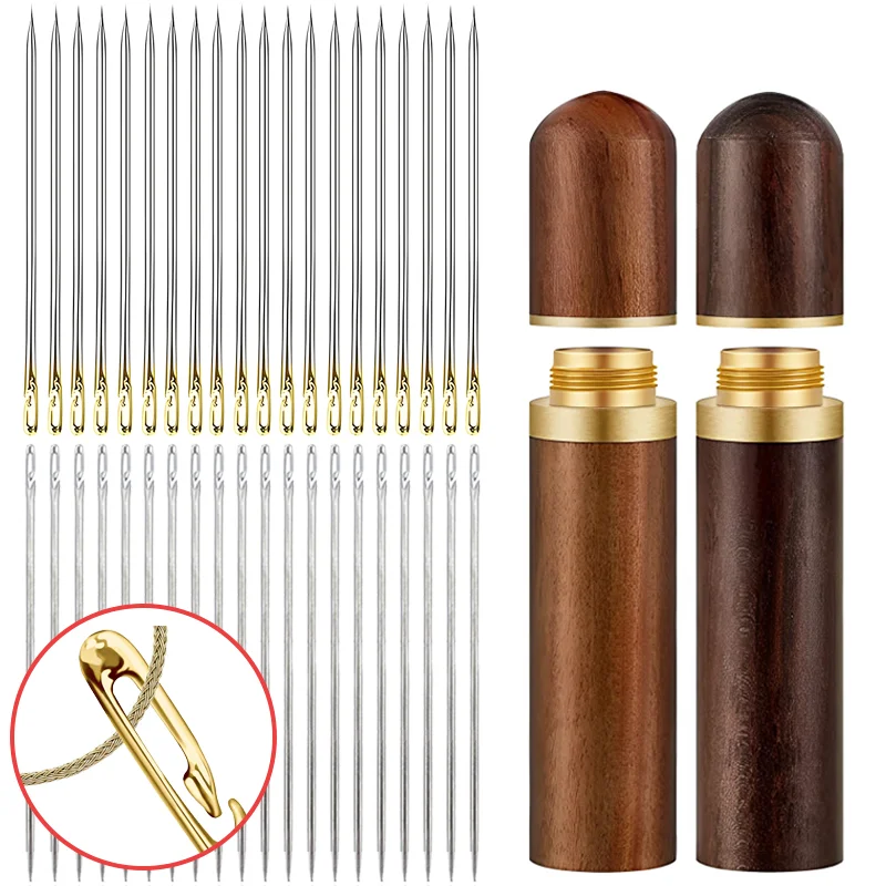 30Pcs Blind Needle Elderly Needle-side Hole Hand Sewing Needles Household Sewing Needless Threading DIY Apparel Tools