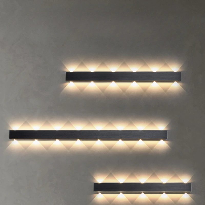 Bedroom long wall lamp minimalist modern minimalist TV background wall, staircase corridor aisle