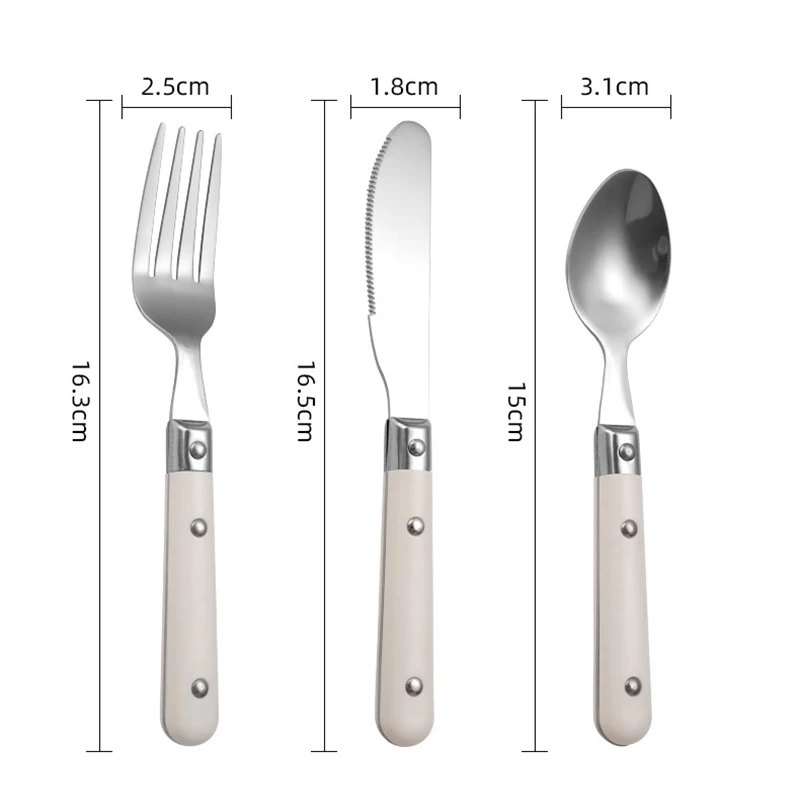 Children Cutlery Set Portable 3pcs/set 304 Stainless Steel