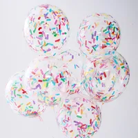 10pcs Ice Cream Balloons Birthday Wedding Party Decoration Long Strips Paper Confetti Latex Ballons Baby Shower Sprinkles 1