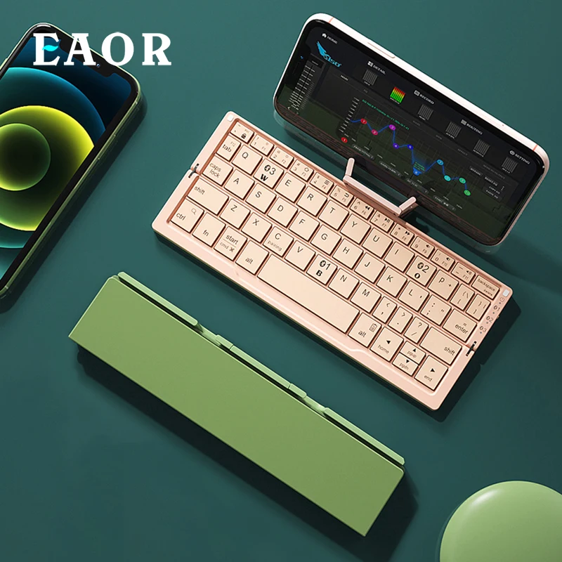 EAOR Foldable Bluetooth Keyboard for Tablet Laptop iPad Phone Portable