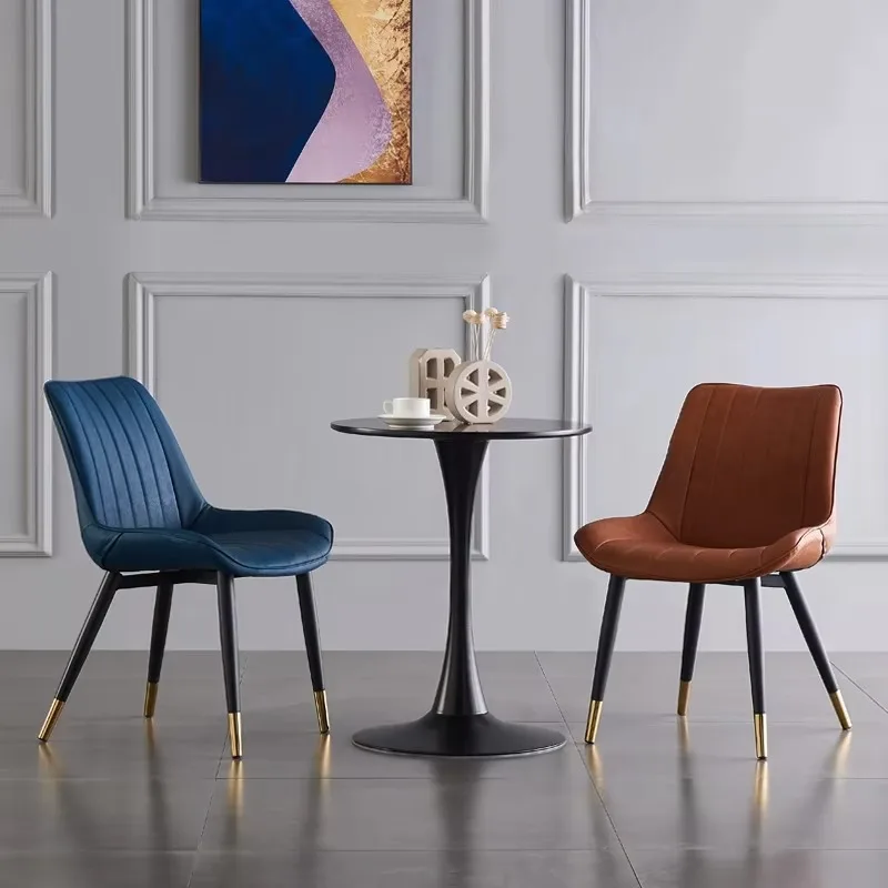 Manufacturers Direct Selling Leather Soft Cafe Dining Chairs Household Simple for Restaurants and Coffee Shop Chair