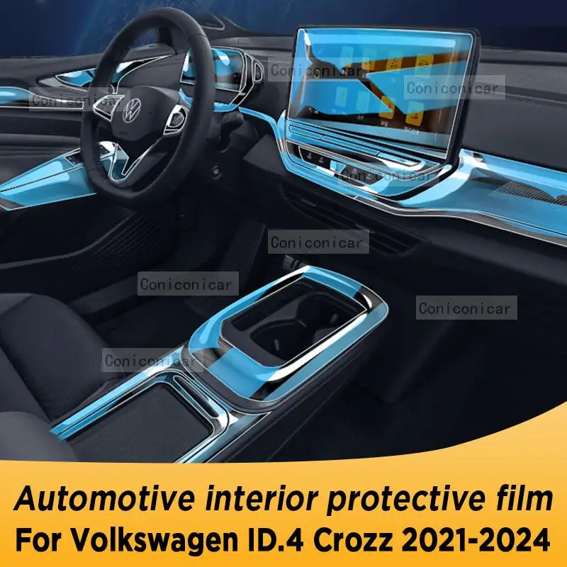 

For Volkswagen ID.4 CROZZ 2021-2024 ID4 Gearbox Panel Navigation Automotive Interior Protective Film Anti-Scratch Accessories