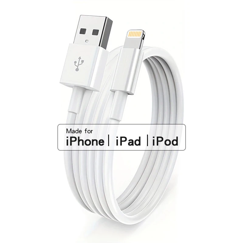 MFi Certified 3-Pack USB to Lightning Fast Charging Cables