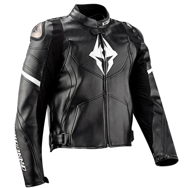 KAIDANMO Motorcycle Jacket Sets for Men and Women Pu Leather