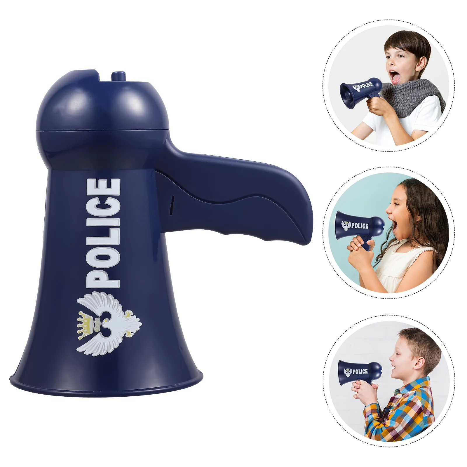 

Kids Policemans Megaphone America Firefighter Megaphone for Kids Megaphone Role Play Accessory for Kids Party Favor ( Random