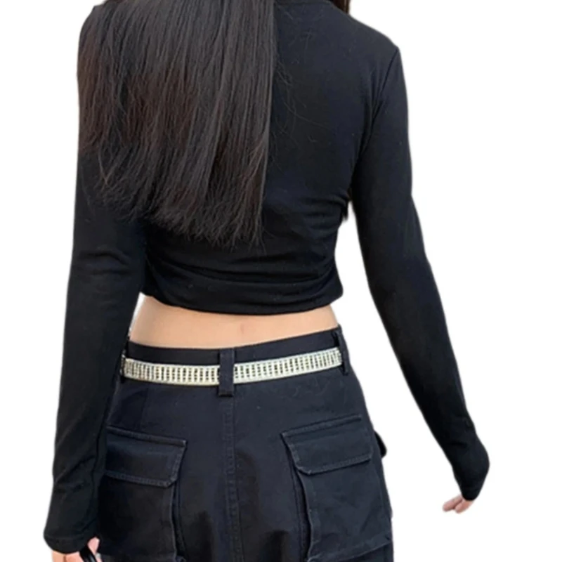 

Full Rhinestones Waist Chain Casual Belt Studded Waist Ceinture Crystal Belt Studded Blingbling Easy Belt