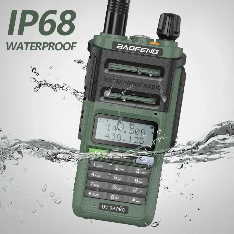 Baofeng UV-9R Pro V2 Walkie Talkie Waterproof IP68 Type-C Charger VHF/UHF Ham Radio 50KM Long Range Upgrade UV-9R Plus 4
