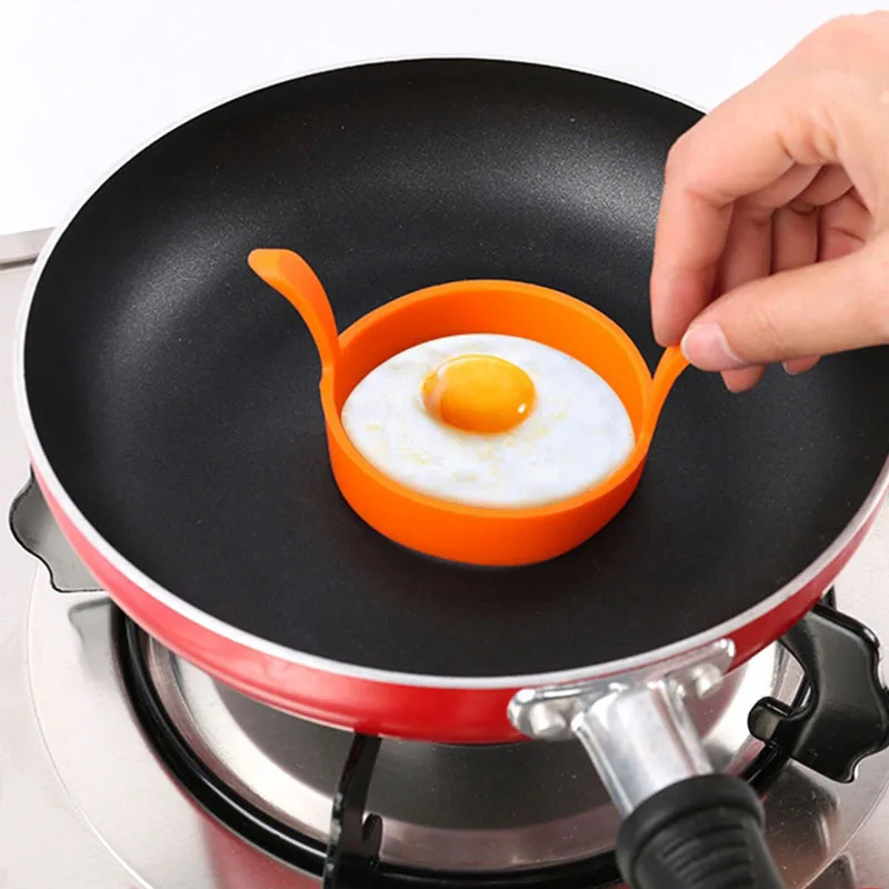 

Breakfast Fried Mold Food Grade Silicone Egg Ring Pancake Cooking DIY Frying Baking Moulds Kitchen Tools For Cuisine Accessoires